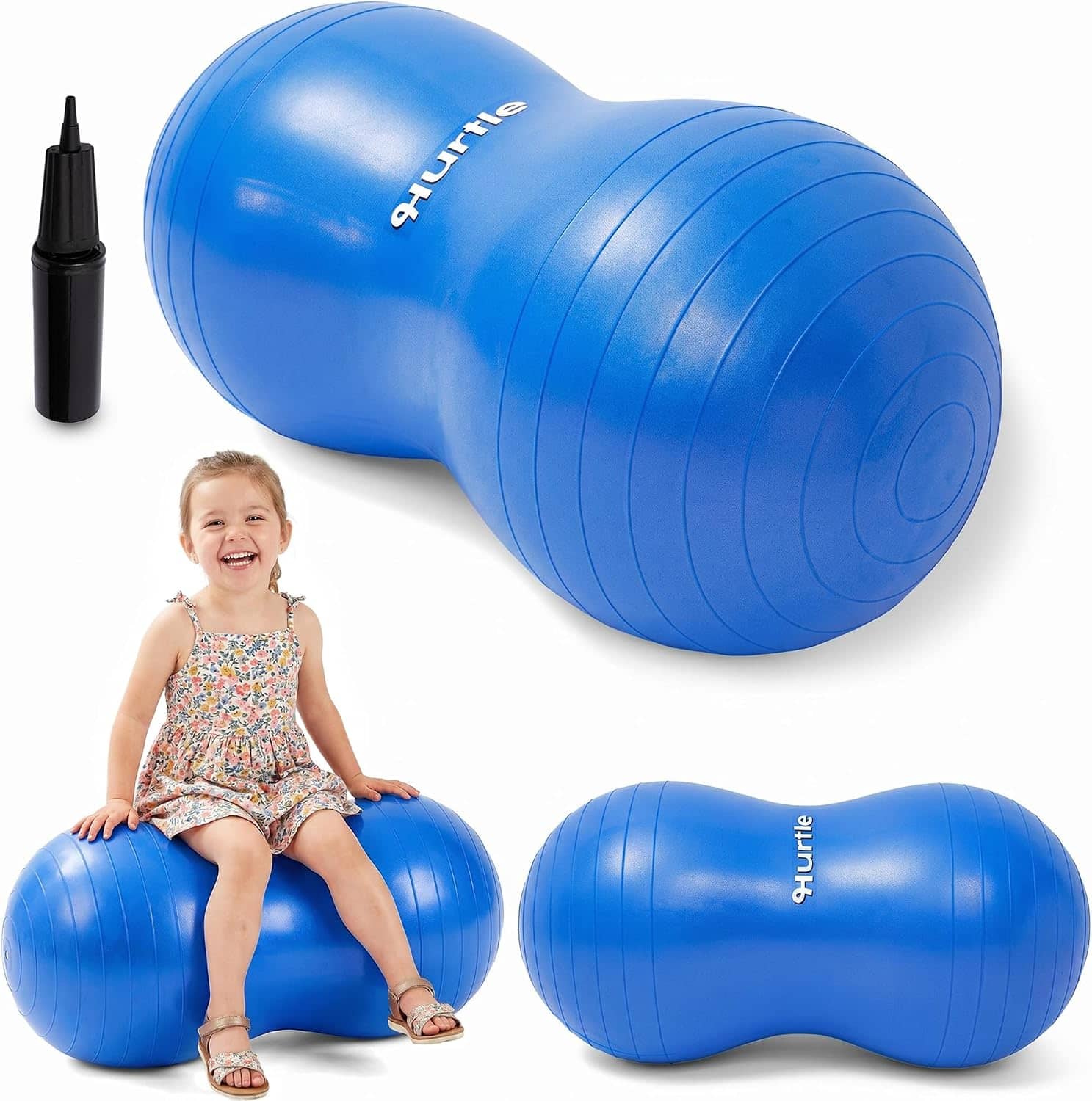 Hurtle - Peanut Exercise Ball Active Seat for Yoga, Balance Training & Flexible Sitting for Kids and Adults - Blue price history on PriceWatchPro