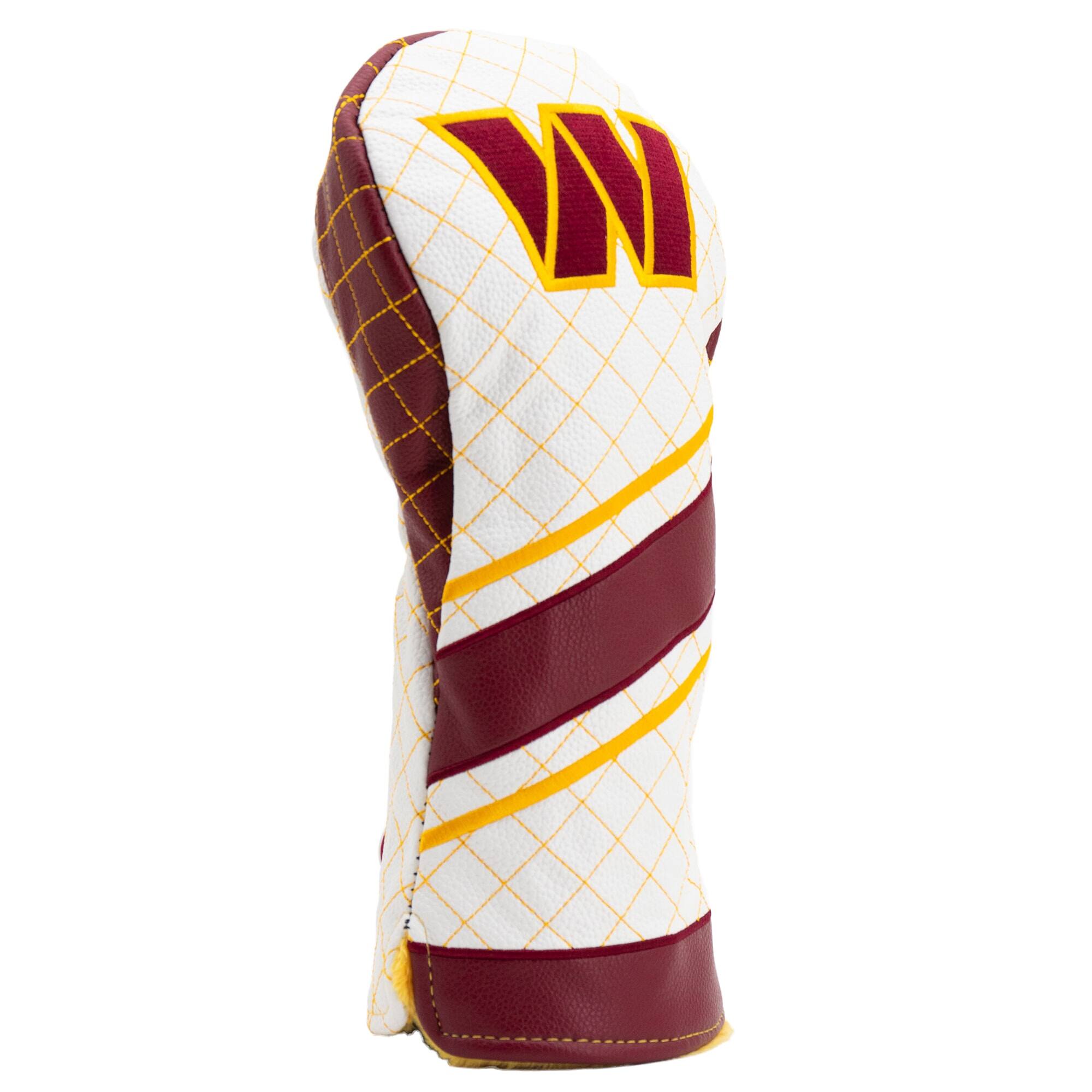 Alt View 2. Team Golf - Washington Commanders Striped Quilted Driver Headcover - Multicolor.