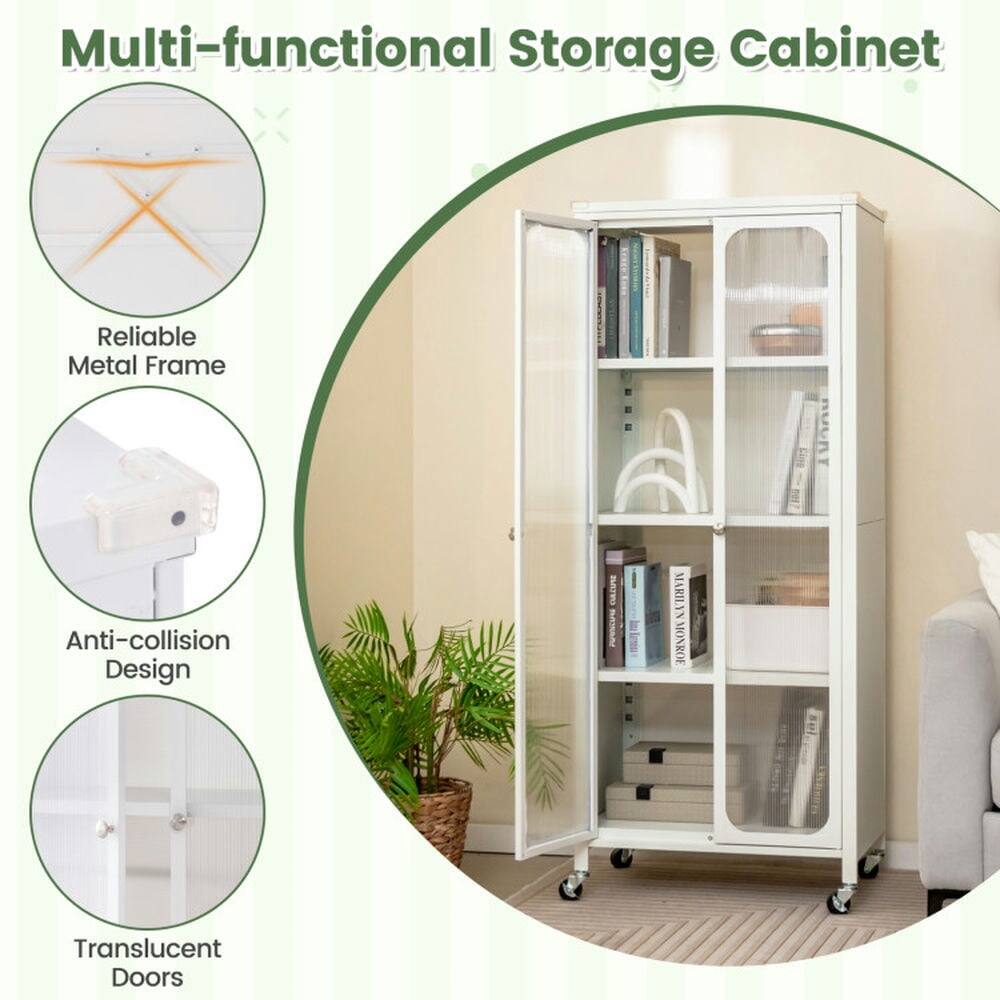 Multi-functional Storage Cabinet

- Reliable Metal Frame
- Anti-collision Design
- Translucent Doors