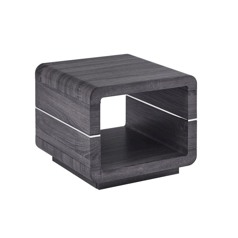 Best Quality Furniture - Single End Table in Walnut Color - Brown