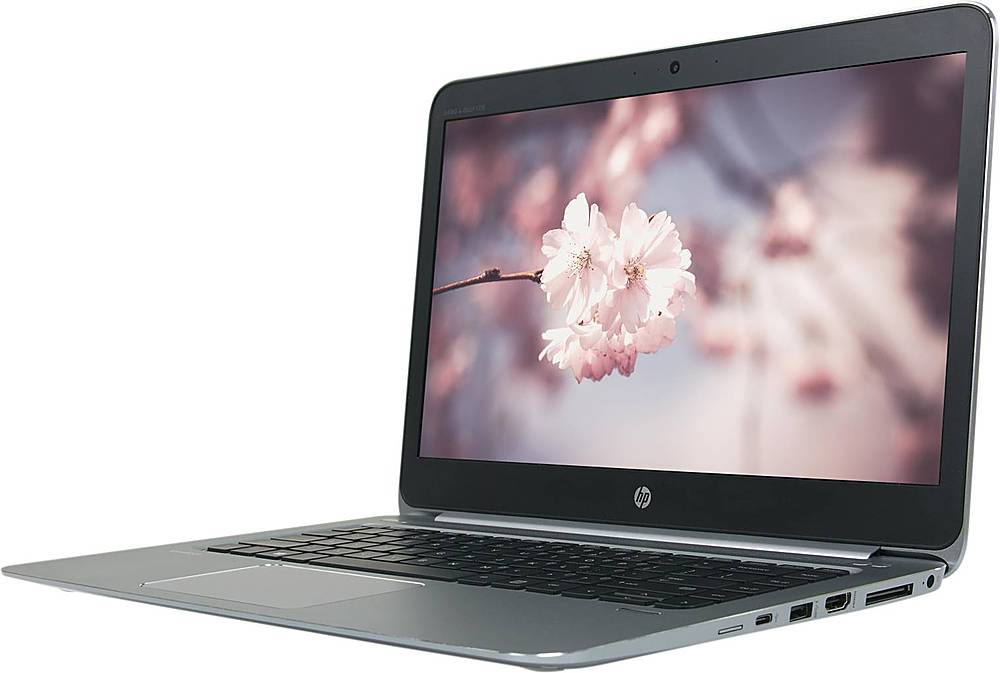 Left View: HP - EliteBook 14" Refurbished Laptop - Intel Core i5 - 8GB Memory - 256GB SSD