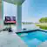 Angle. Seura - Outdoor TV Floor Stand for most Outdoor TVs up to 86", pole mount extends from 39.75" to 61.75" - Black.