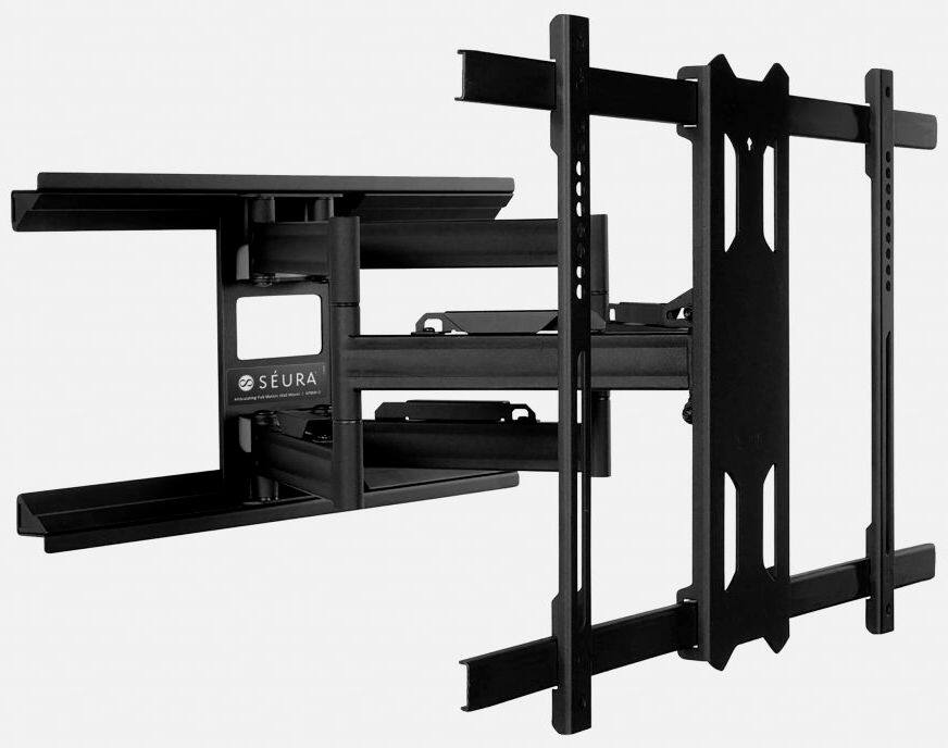 Angle View: Seura - Articulating Weatherproof Outdoor TV Wall Mount for most 43"-75" Outdoor TVs - Black