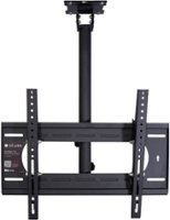 Seura - Outdoor Ceiling Wall Mount for most 42" - 86" Outdoor TVs, extends 28.5"-36.5" - Black - Front_Zoom