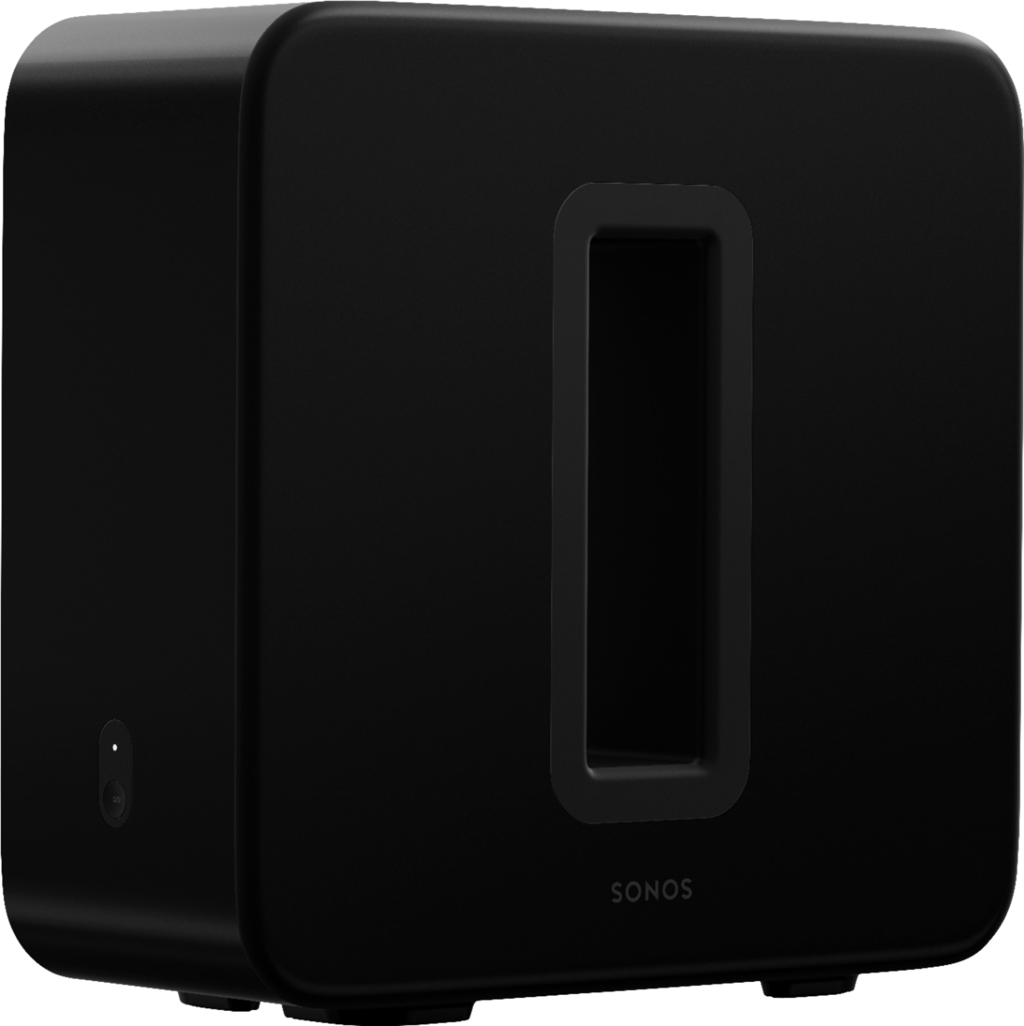 Angle View: Sonos - Geek Squad Certified Refurbished Sub (Gen 3) Wireless Subwoofer - Black