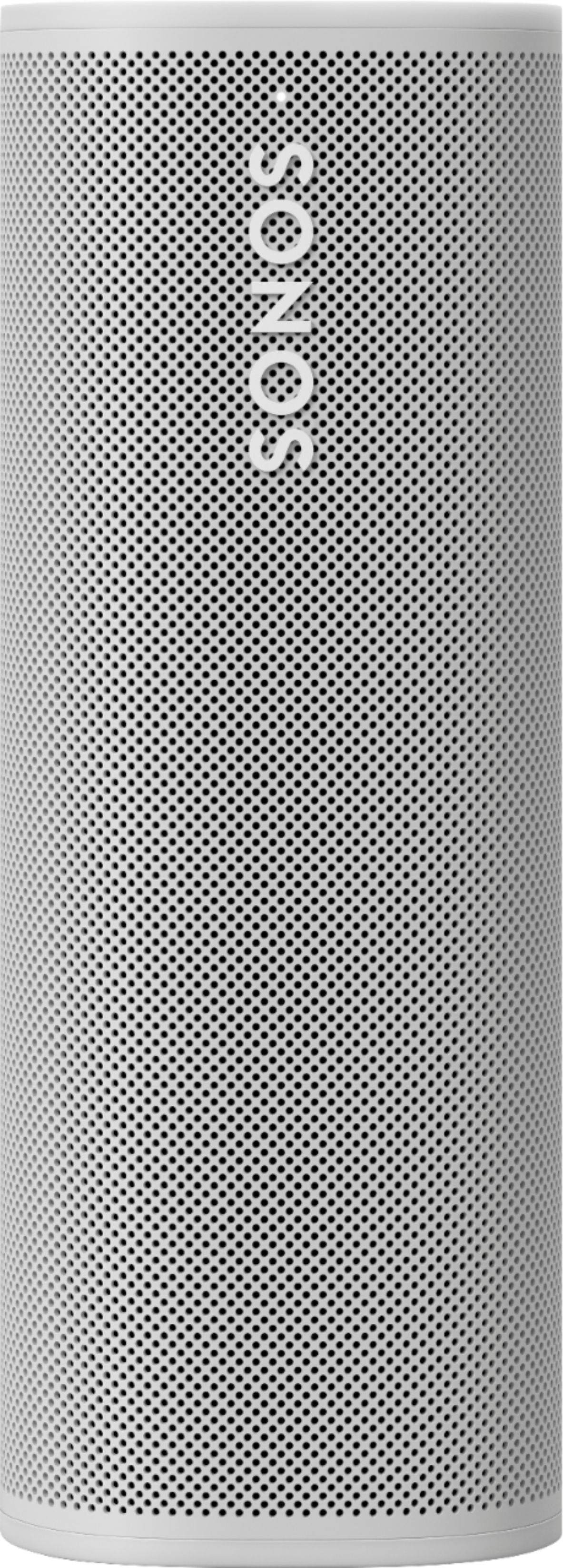 Angle View: Sonos - Geek Squad Certified Refurbished Roam Smart Portable Wi-Fi and Bluetooth Speaker with Amazon Alexa and Google Assistant - Lunar White