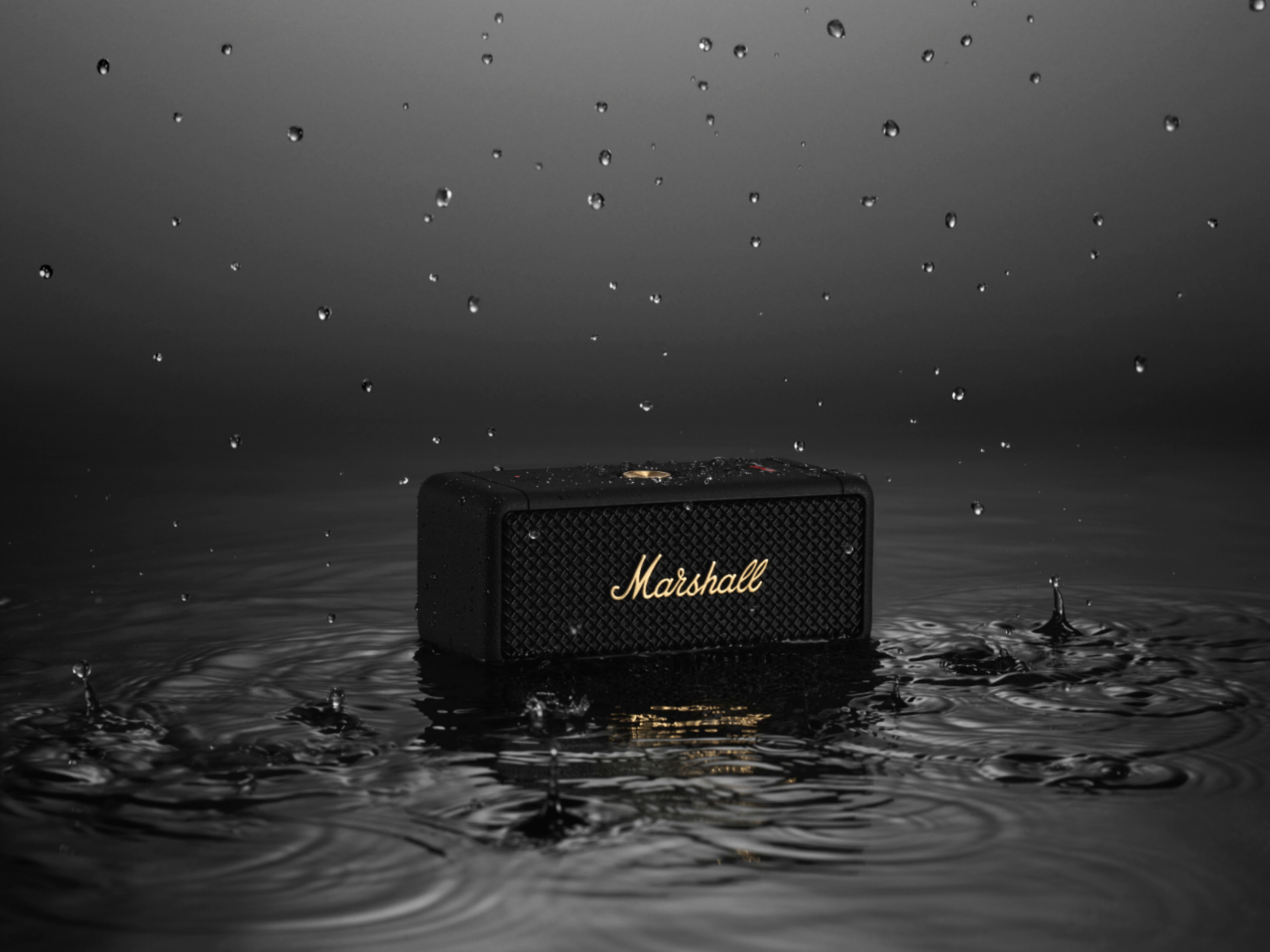 Marshall Geek Squad Certified Refurbished Emberton Portable Bluetooth  Speaker Black/Brass GSRF 1005696 - Best Buy