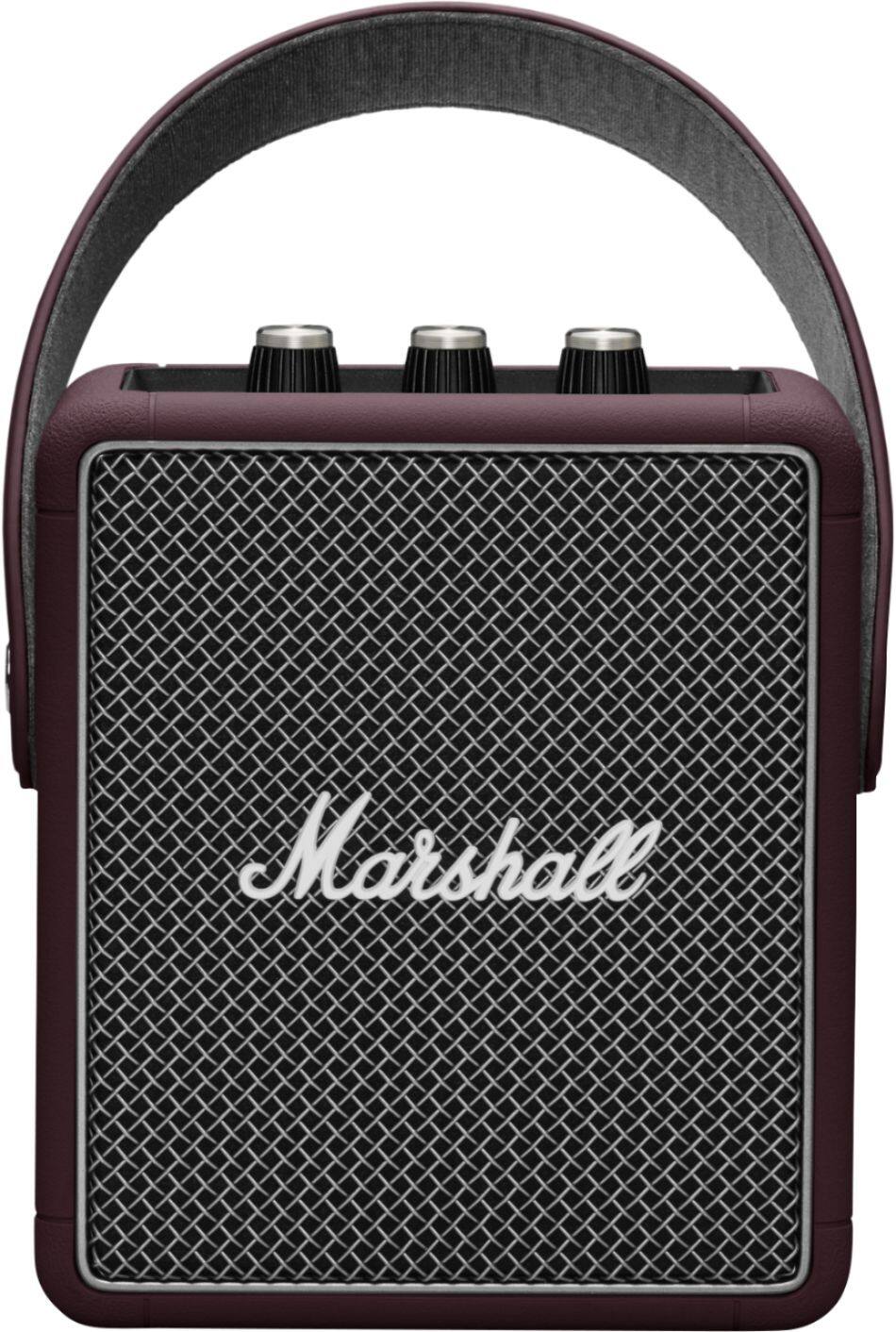 Front. Marshall - Geek Squad Certified Refurbished Stockwell II Portable Bluetooth Speaker - Burgundy.