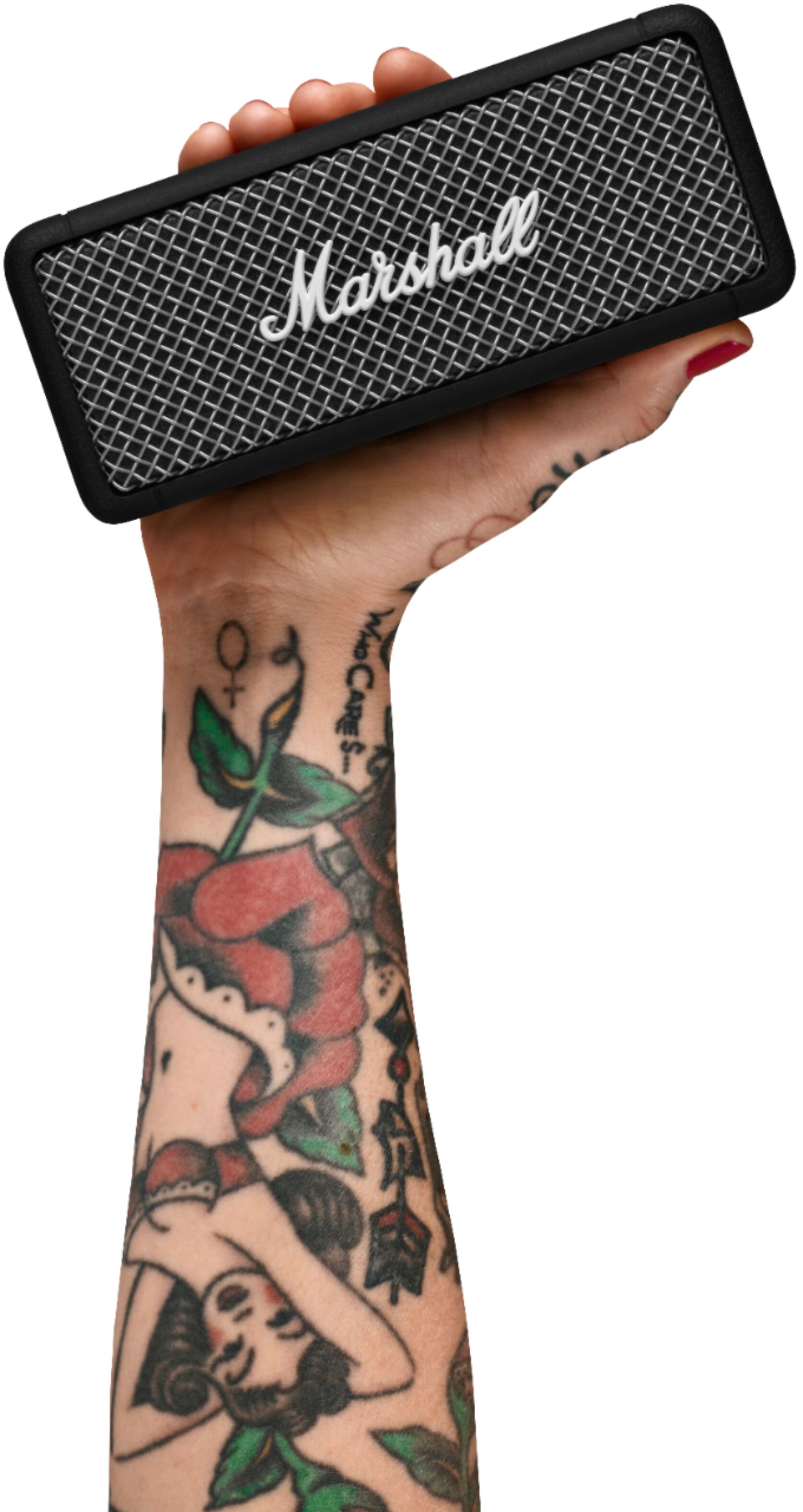 Marshall Geek Squad Certified Refurbished Emberton Portable Bluetooth  Speaker Black/Brass GSRF 1005696 - Best Buy