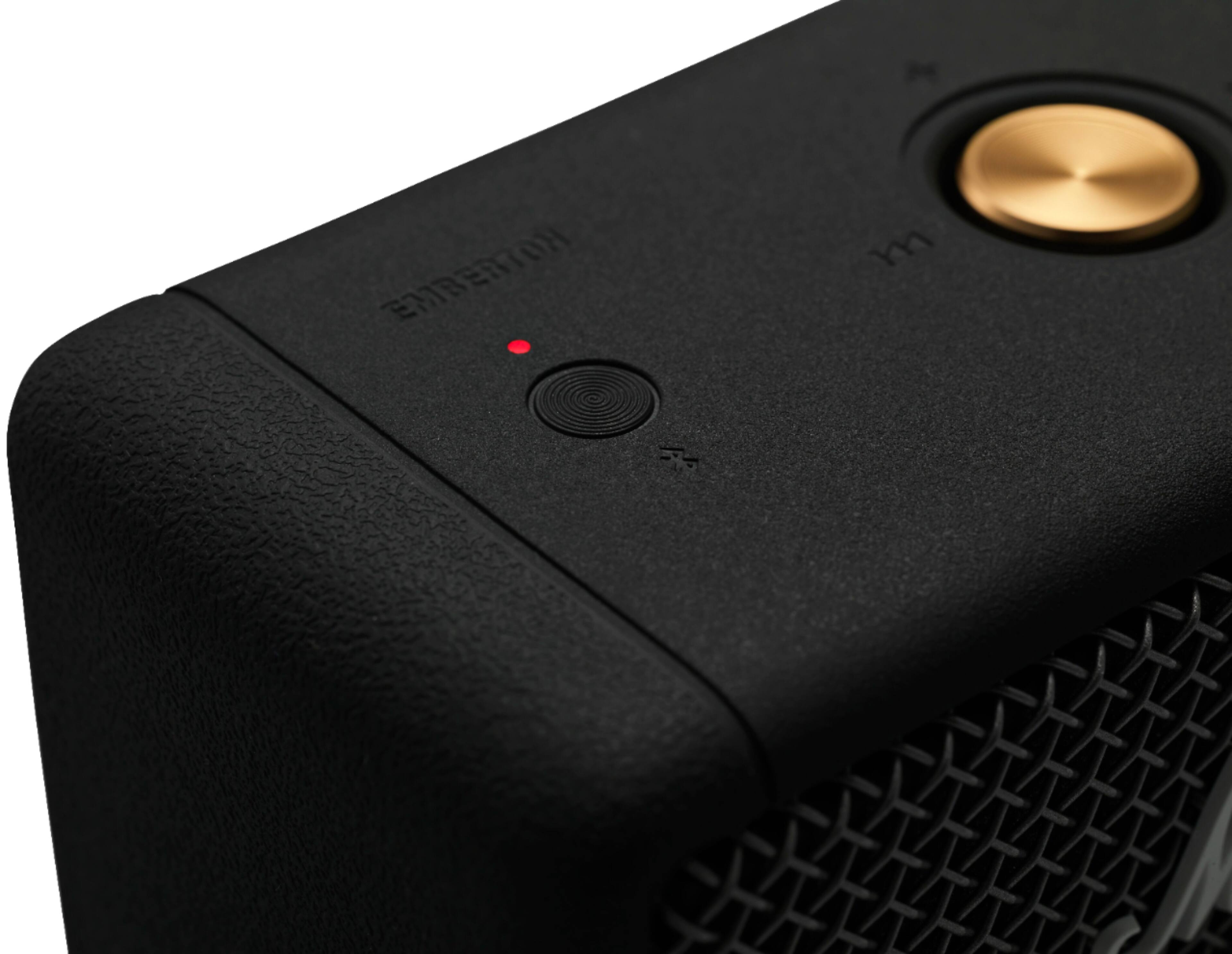 Alt View 29. Marshall - Geek Squad Certified Refurbished Emberton Portable Bluetooth Speaker - Black.