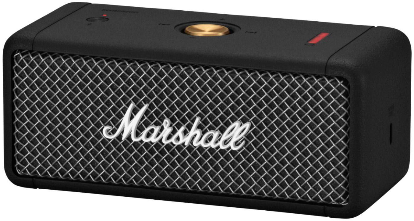Alt View 35. Marshall - Geek Squad Certified Refurbished Emberton Portable Bluetooth Speaker - Black.