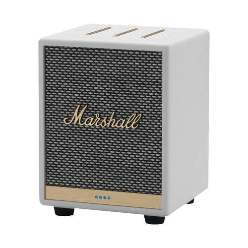 Alt View 11. Marshall - Geek Squad Certified Refurbished Uxbridge Smart Speaker with Amazon Alexa - White.