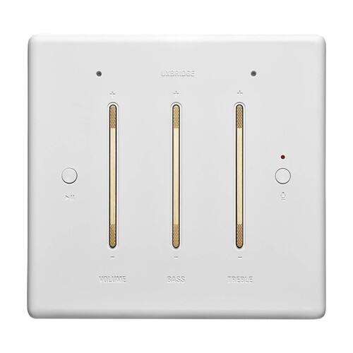 Alt View 12. Marshall - Geek Squad Certified Refurbished Uxbridge Smart Speaker with Amazon Alexa - White.