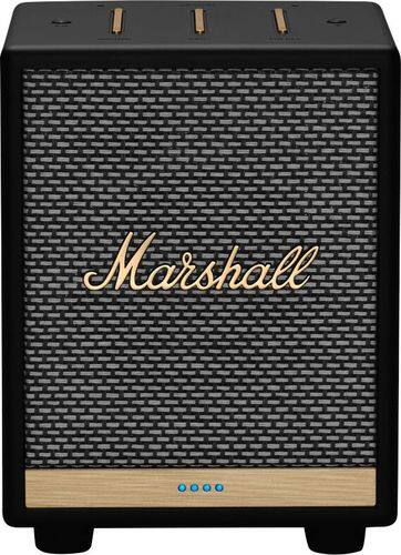 Marshall - Geek Squad Certified Refurbished Uxbridge Smart Speaker with Amazon Alexa - Black-Front_Standard 