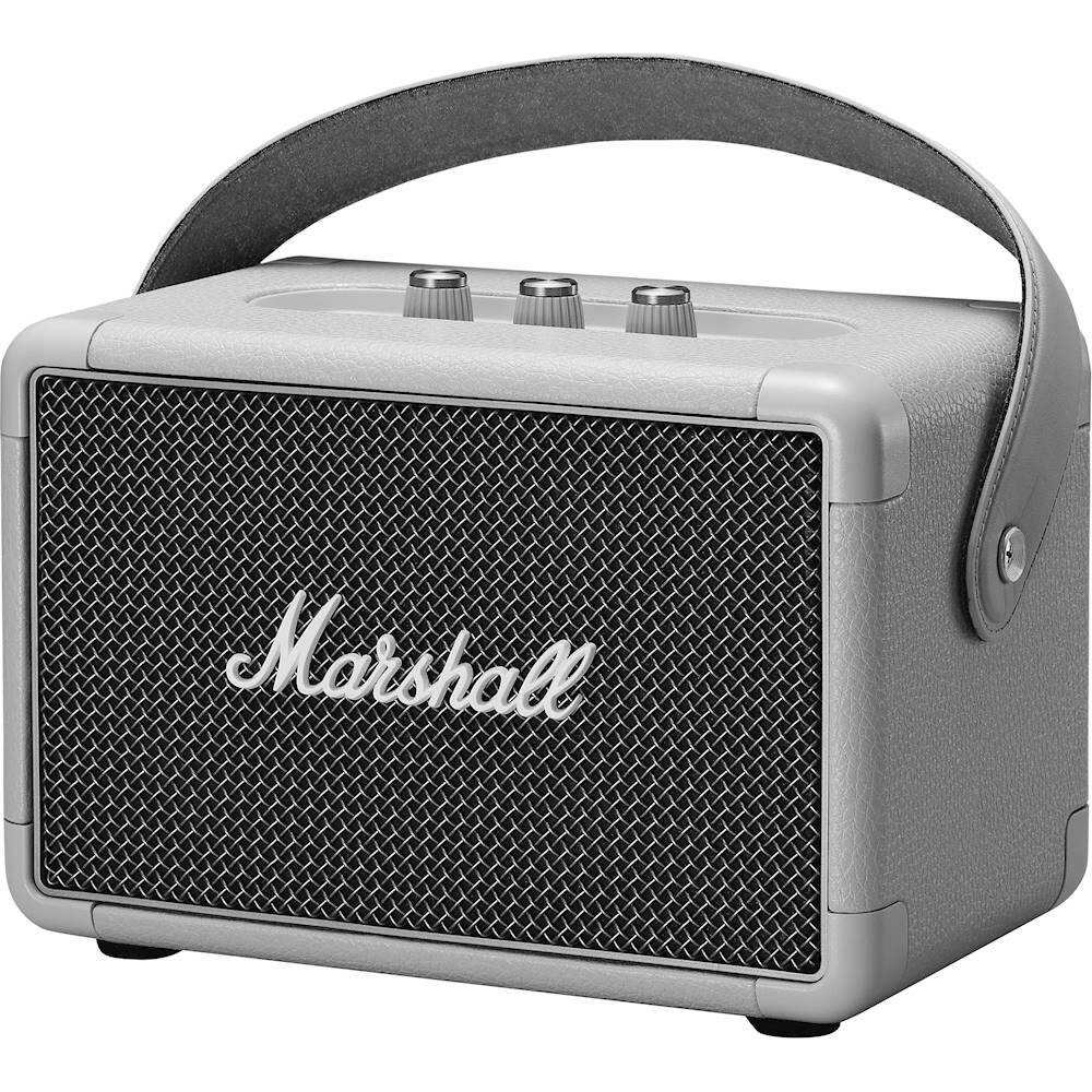 Left. Marshall - Geek Squad Certified Refurbished Kilburn II Portable Bluetooth Speaker - Gray.