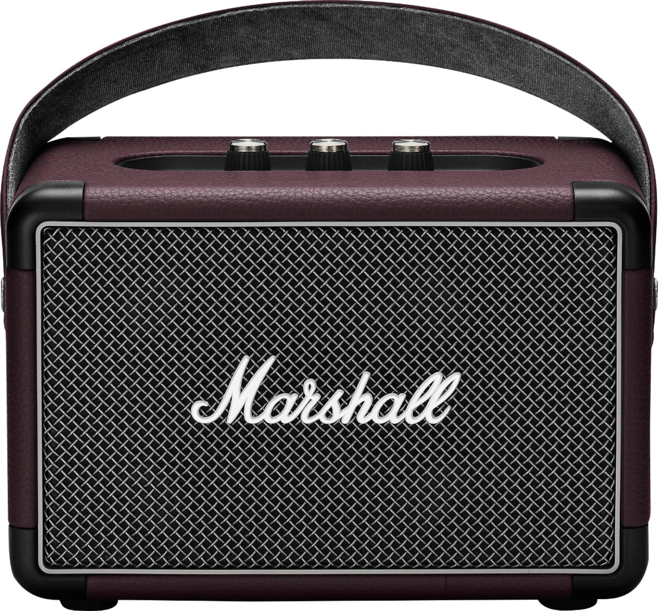 Front. Marshall - Geek Squad Certified Refurbished Kilburn II Portable Bluetooth Speaker - Burgundy.