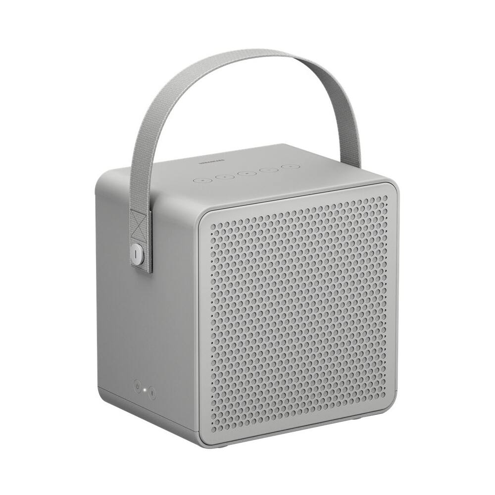 Left. Urbanears - Geek Squad Certified Refurbished Rålis Portable Bluetooth Speaker - Mist Gray.