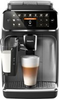 Philips 4300 Series Fully Automatic Espresso Machine with LatteGo - Black - Front_Zoom