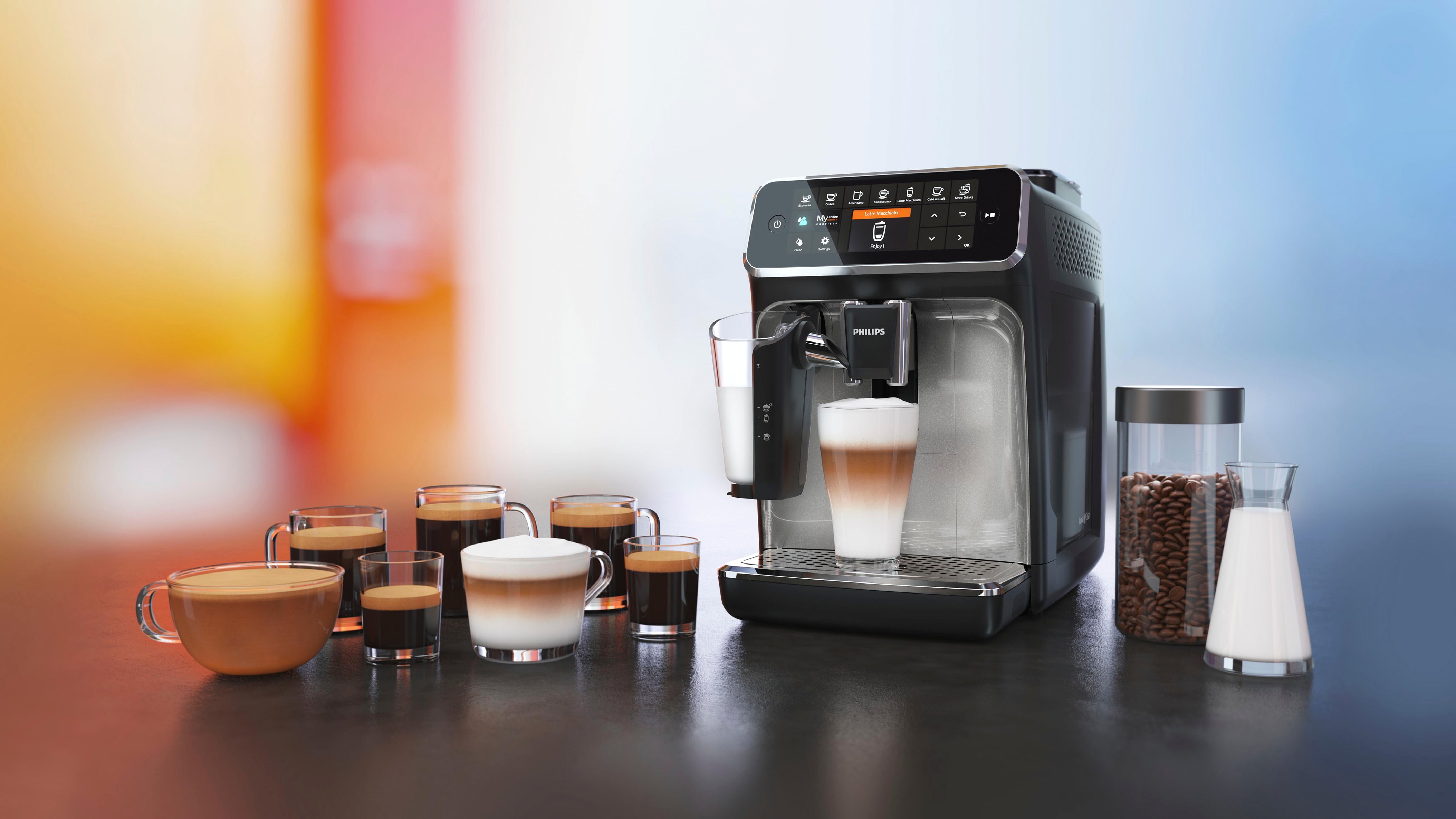  Philips 3200 Series Fully Automatic Espresso Machine w/ LatteGo,  Black (Renewed): Home & Kitchen