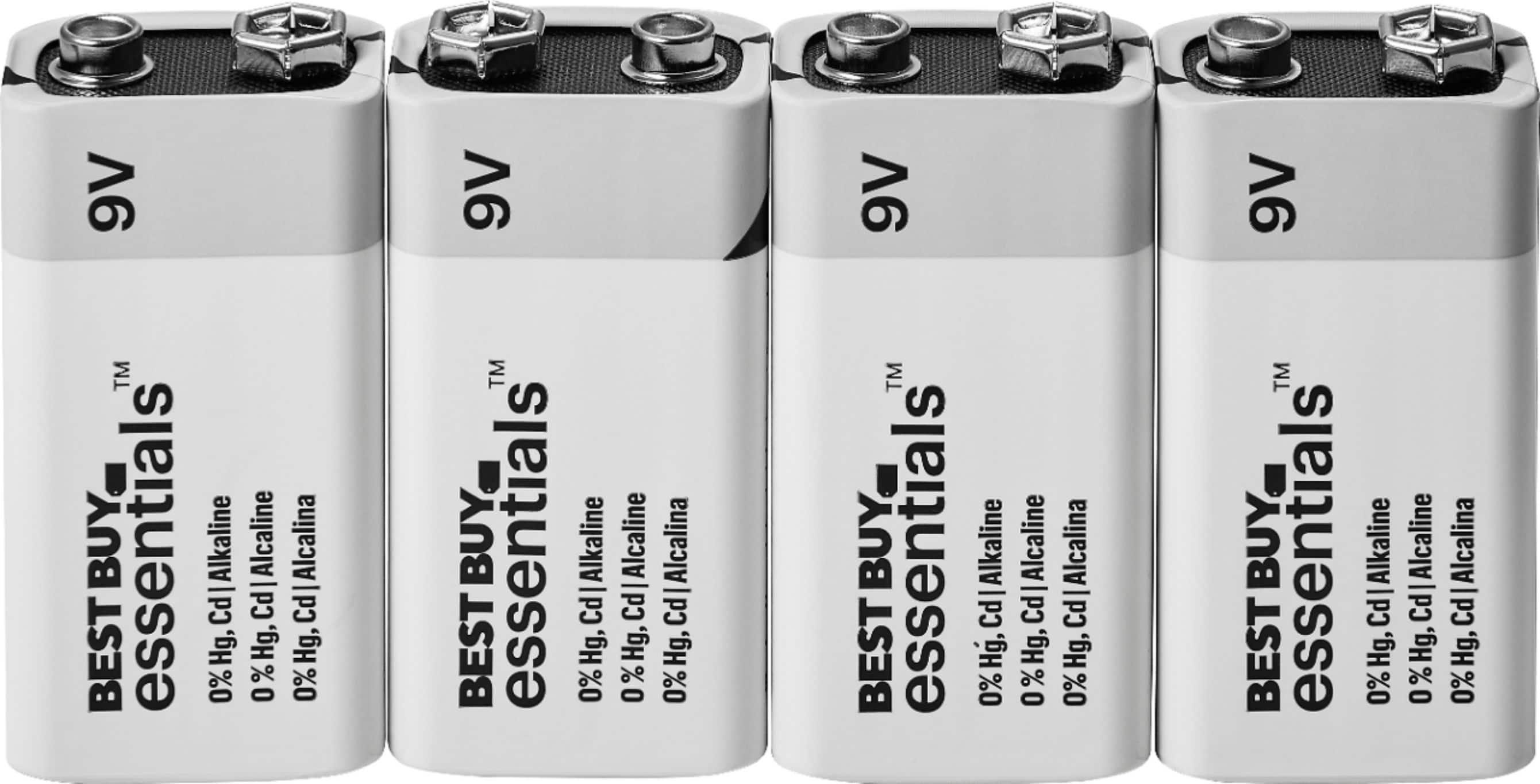 Alt View 12. Best Buy essentials™ - 9 V Batteries (4-Pack) - Black.