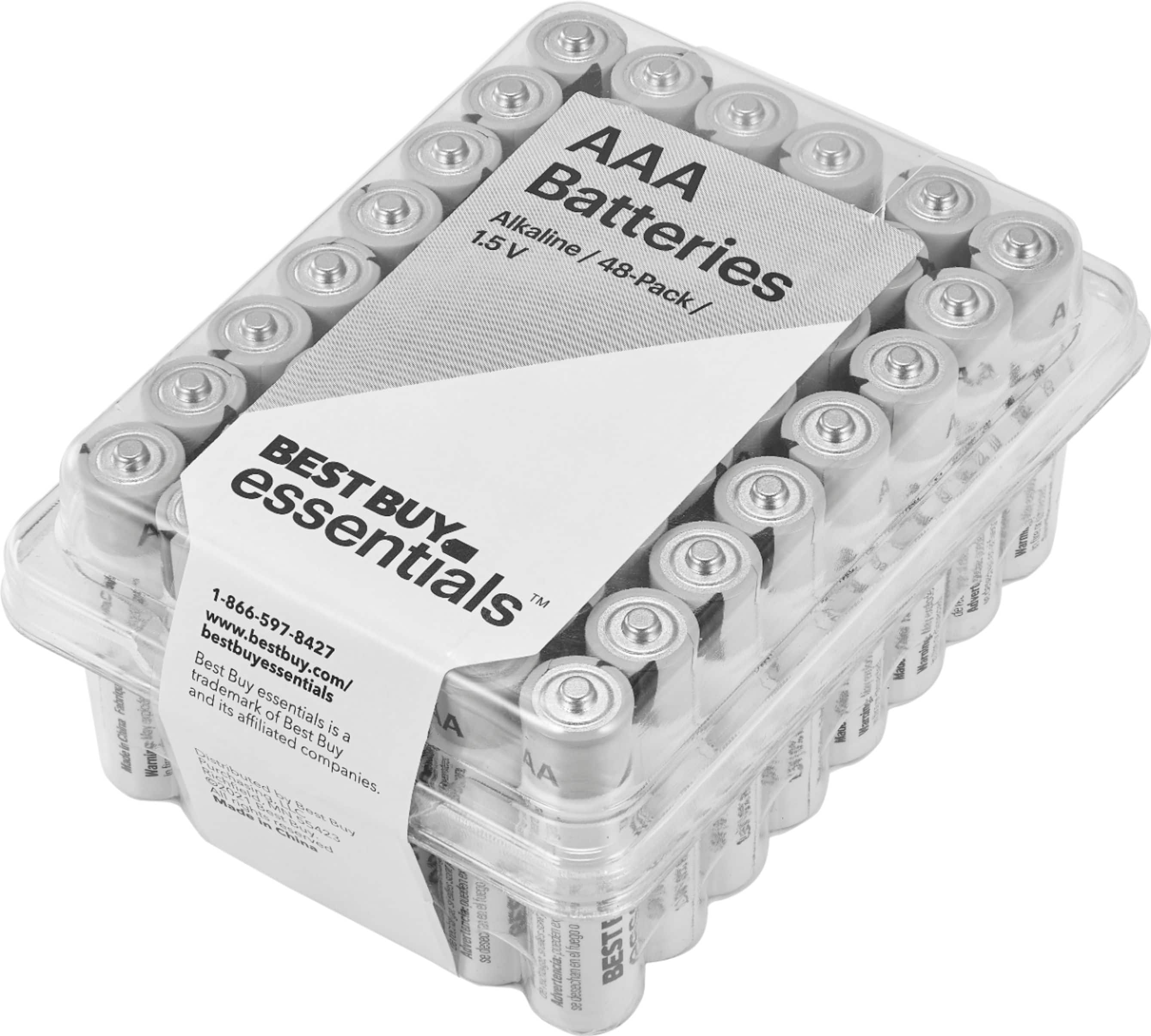 Alt View 12. Best Buy essentials™ - AAA Batteries (48-Pack) - Black.