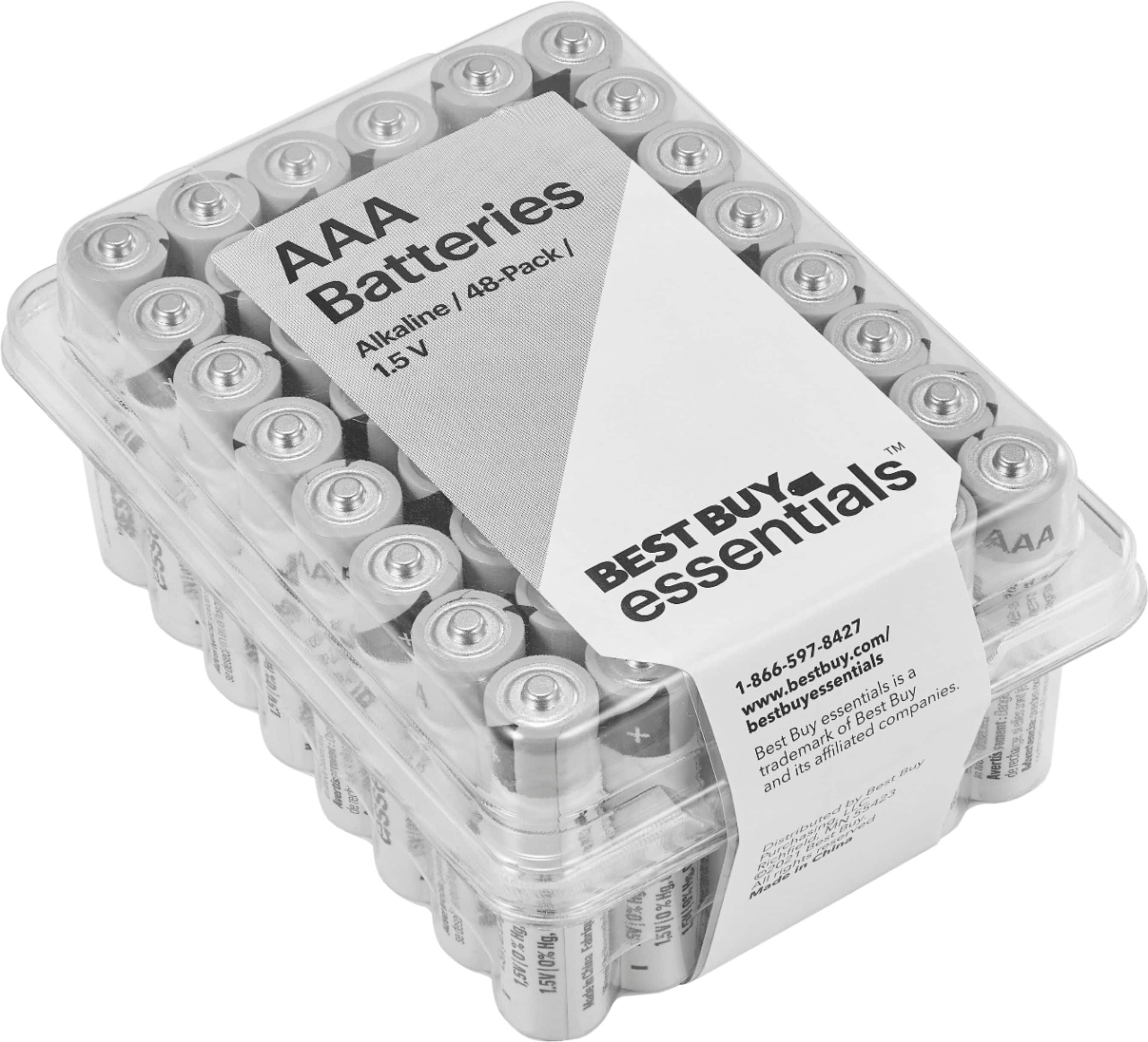 Alt View 14. Best Buy essentials™ - AAA Batteries (48-Pack) - Black.