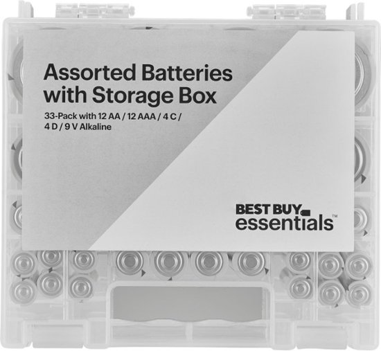 sandhed sirene smart Best Buy essentials™ Assorted Batteries with Storage Box (33-Pack)  BE-BMultiPK - Best Buy