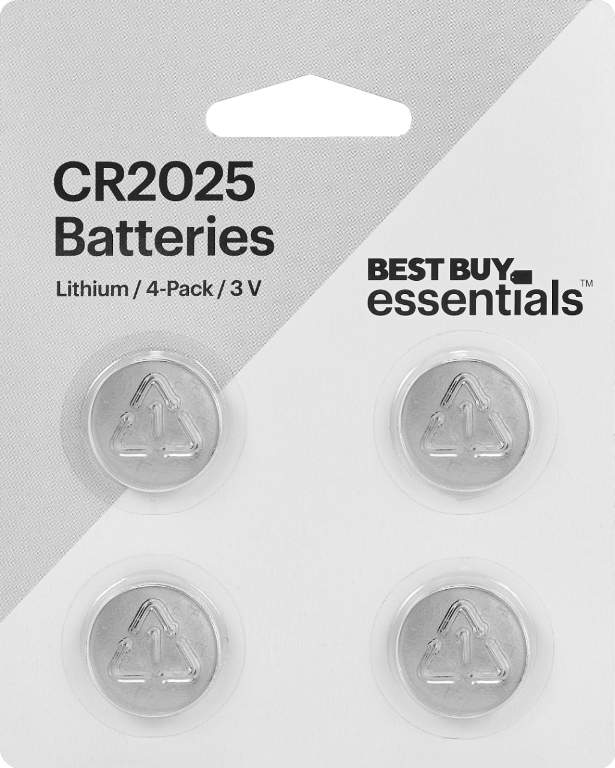 CR2025, Battery 3V Lithium - 4 Pack