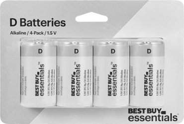 Best Buy essentials™ - D Batteries (4-Pack) - Alt_View_Zoom_11