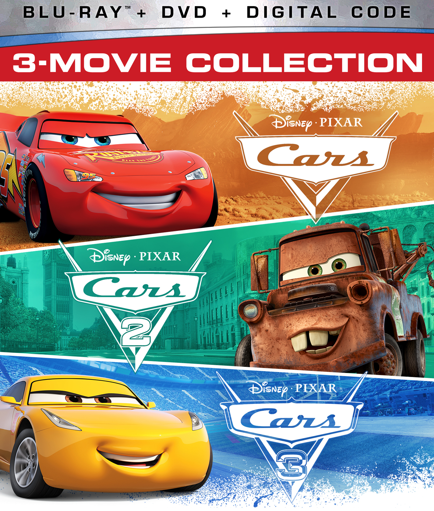 Cars 3 Movie Collection Includes Digital Copy Blu Ray Dvd Best Buy