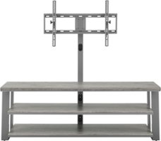 Insignia™ - TV Stand for Most Flat-Panel TVs Up to 75" - Gray - Front_Zoom