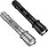 Left. Best Buy essentials™ - 150-Lumen LED Flashlight (2-Pack) - Black/Silver.
