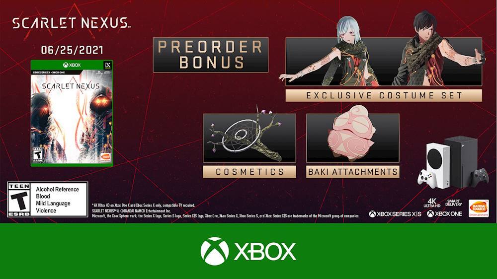 Front. Scarlet Nexus Pre-Order Bonus.