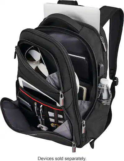 Samsonite - Laser Pro 2 Laptop Backpack for 15.6" Laptops - Black Samsonite - Laser Pro 2 Laptop Backpack for 15.6" Laptops - Black
