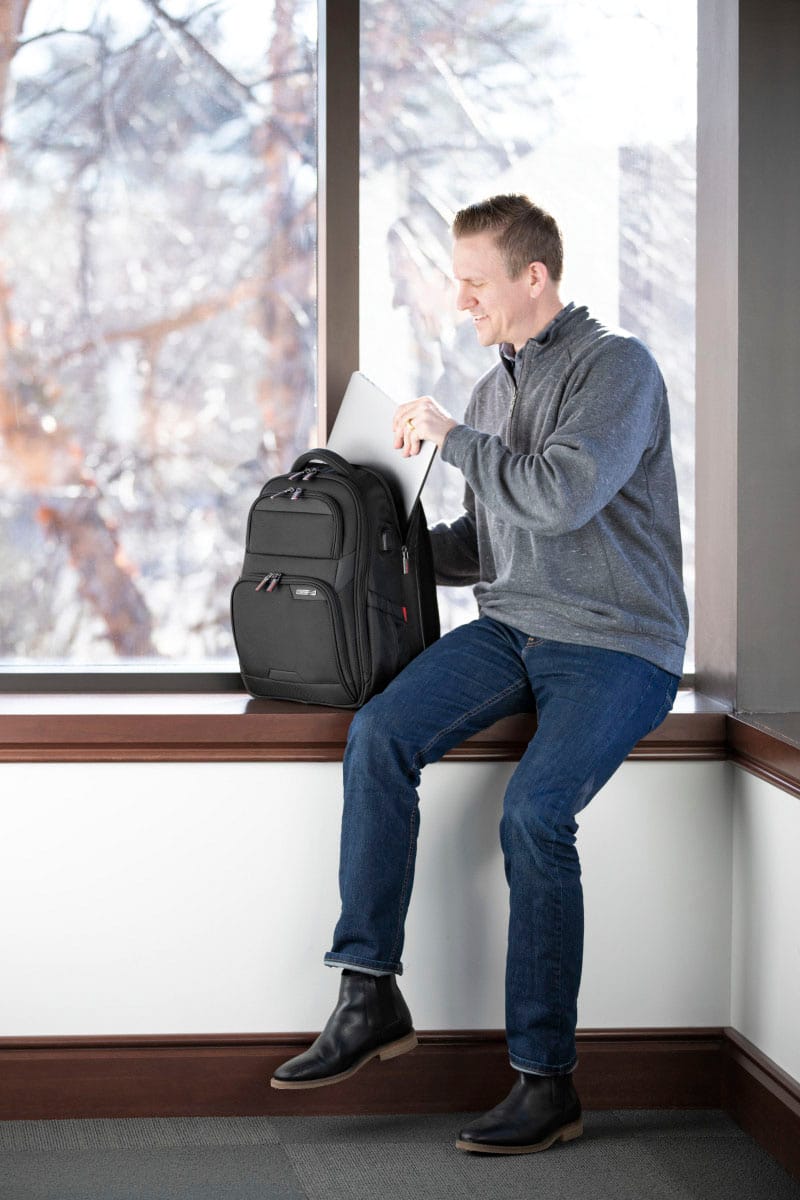 Alt View 21. Samsonite - Laser Pro 2 Laptop Backpack for 15.6" Laptops - Black.