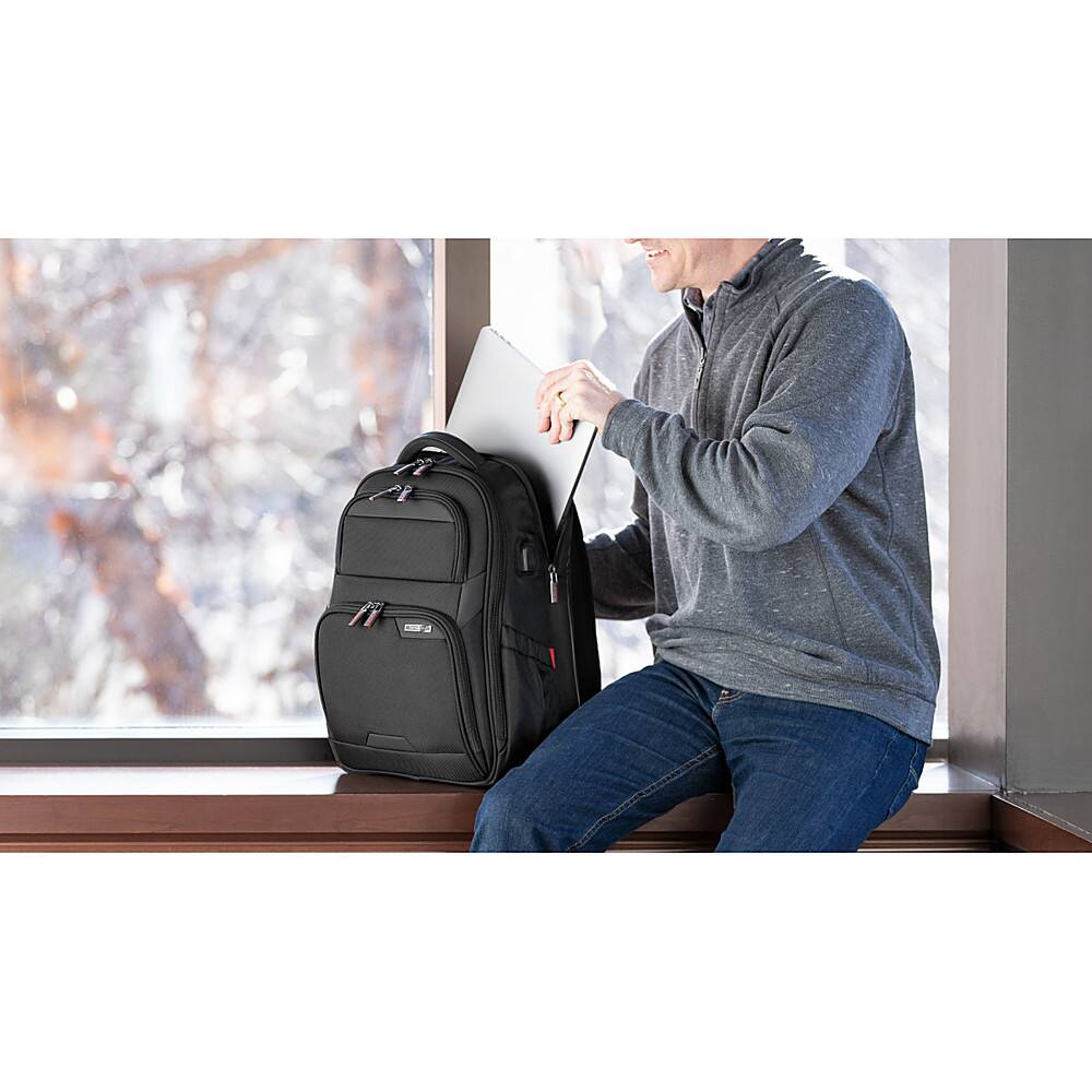 Alt View 23. Samsonite - Laser Pro 2 Laptop Backpack for 15.6" Laptops - Black.
