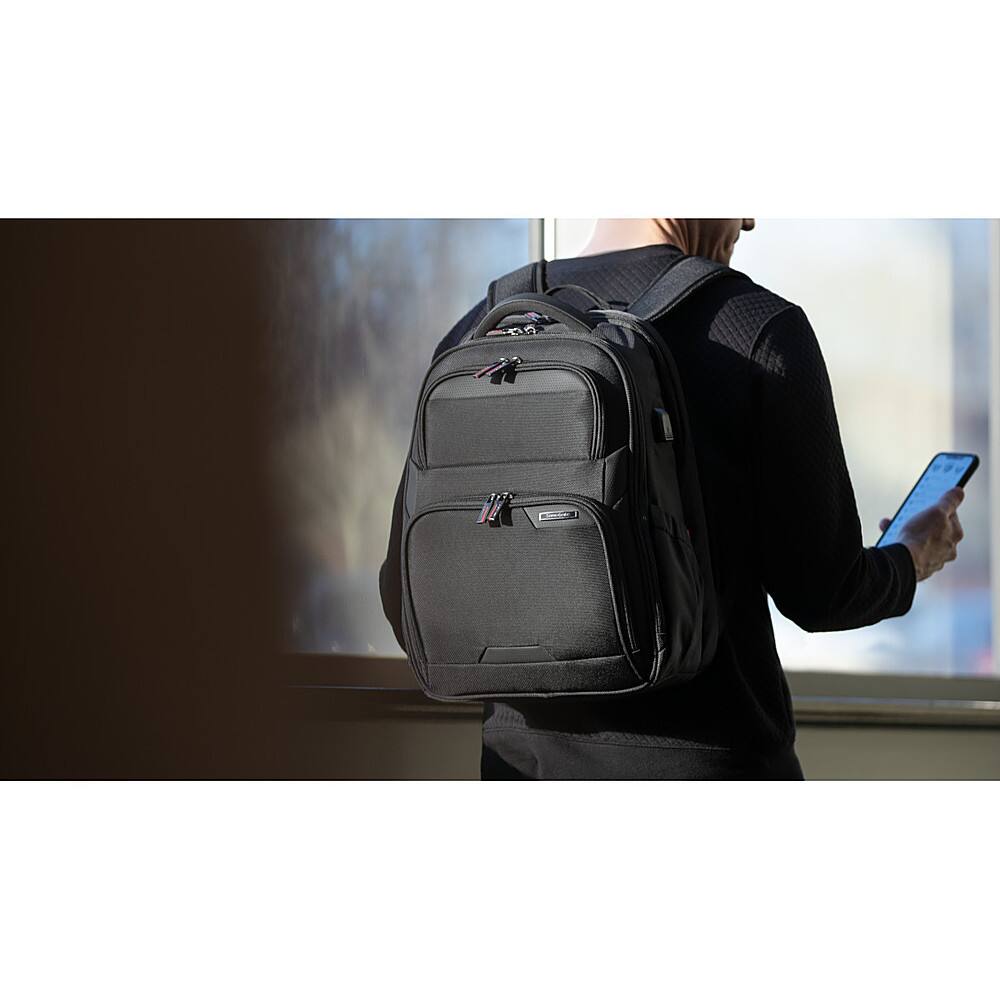 Alt View 24. Samsonite - Laser Pro 2 Laptop Backpack for 15.6" Laptops - Black.