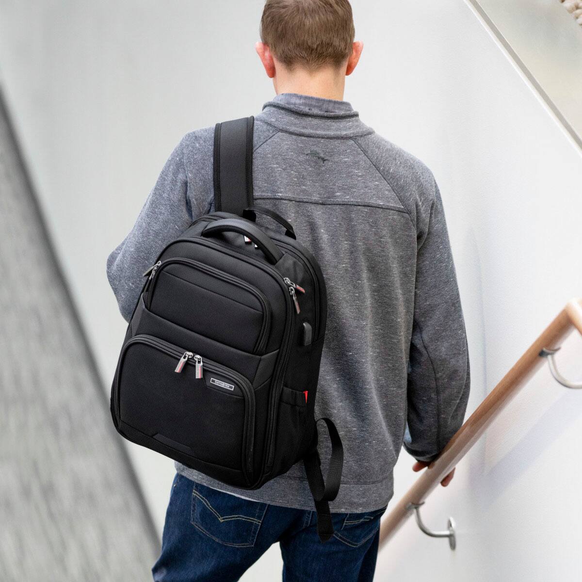 Alt View 27. Samsonite - Laser Pro 2 Laptop Backpack for 15.6" Laptops - Black.