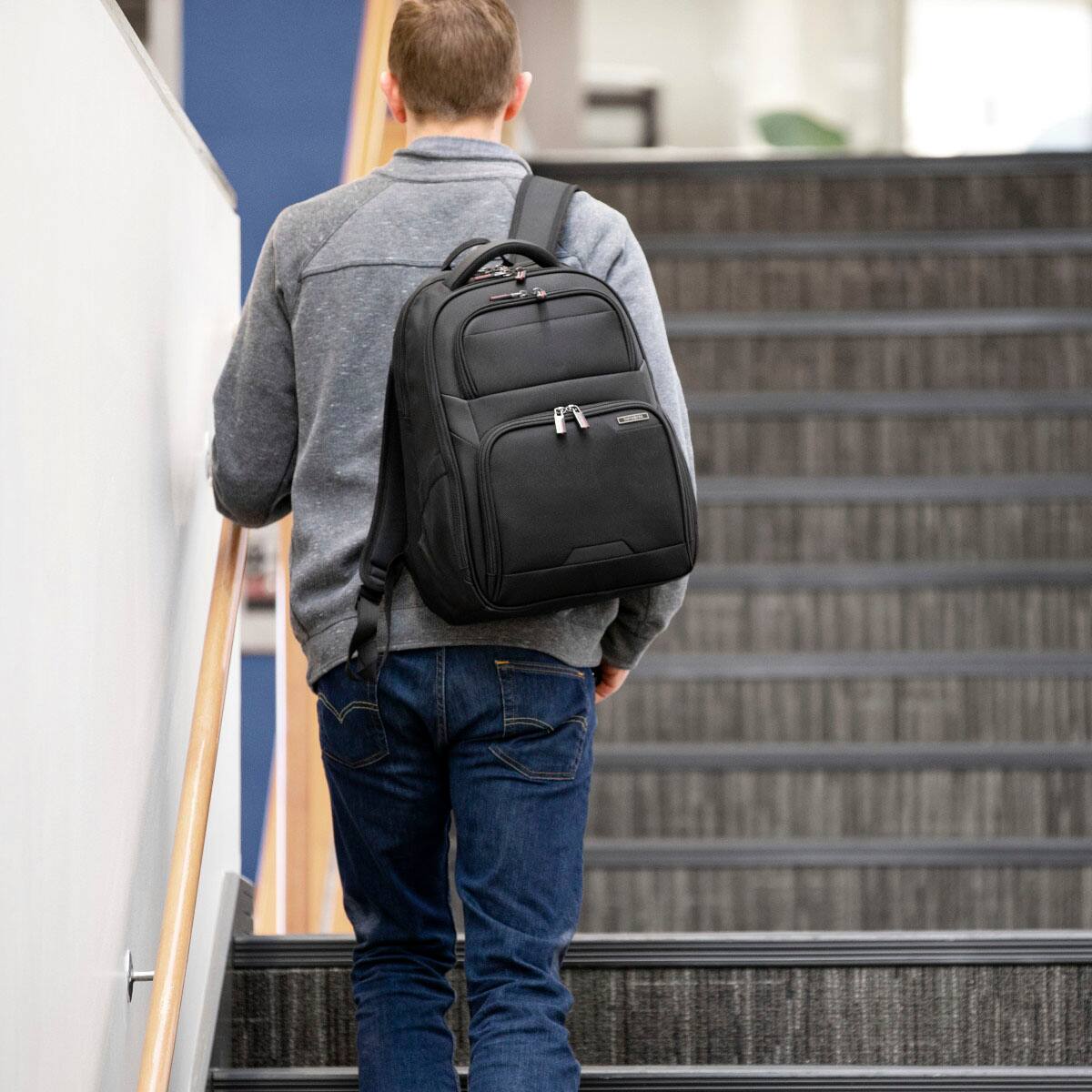 Alt View 28. Samsonite - Laser Pro 2 Laptop Backpack for 15.6" Laptops - Black.