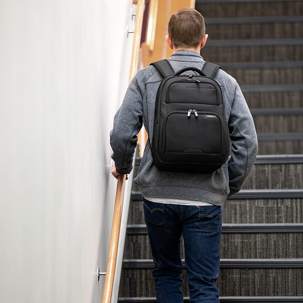 Alt View 29. Samsonite - Laser Pro 2 Laptop Backpack for 15.6" Laptops - Black.