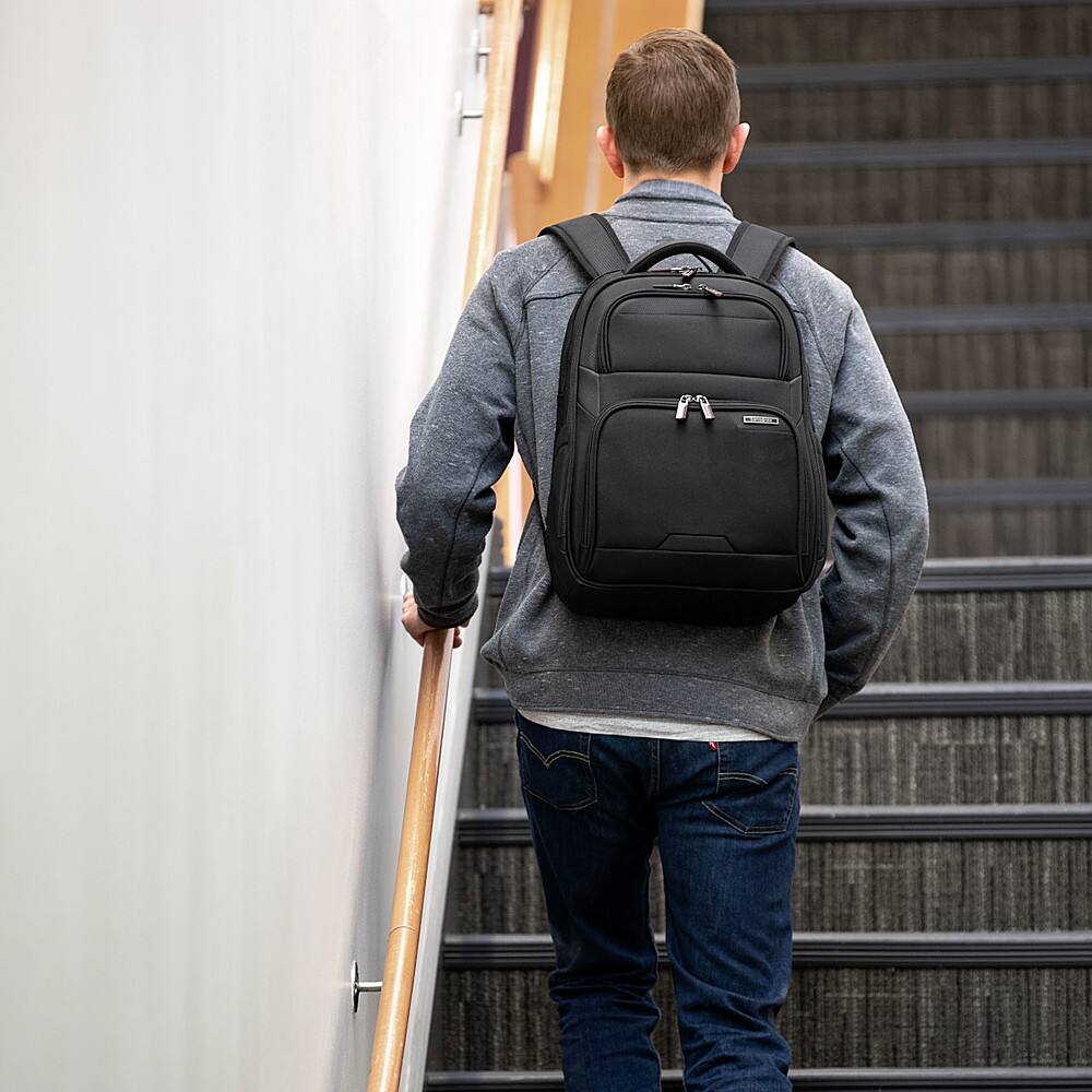 Alt View 29. Samsonite - Laser Pro 2 Laptop Backpack for 15.6" Laptops - Black.