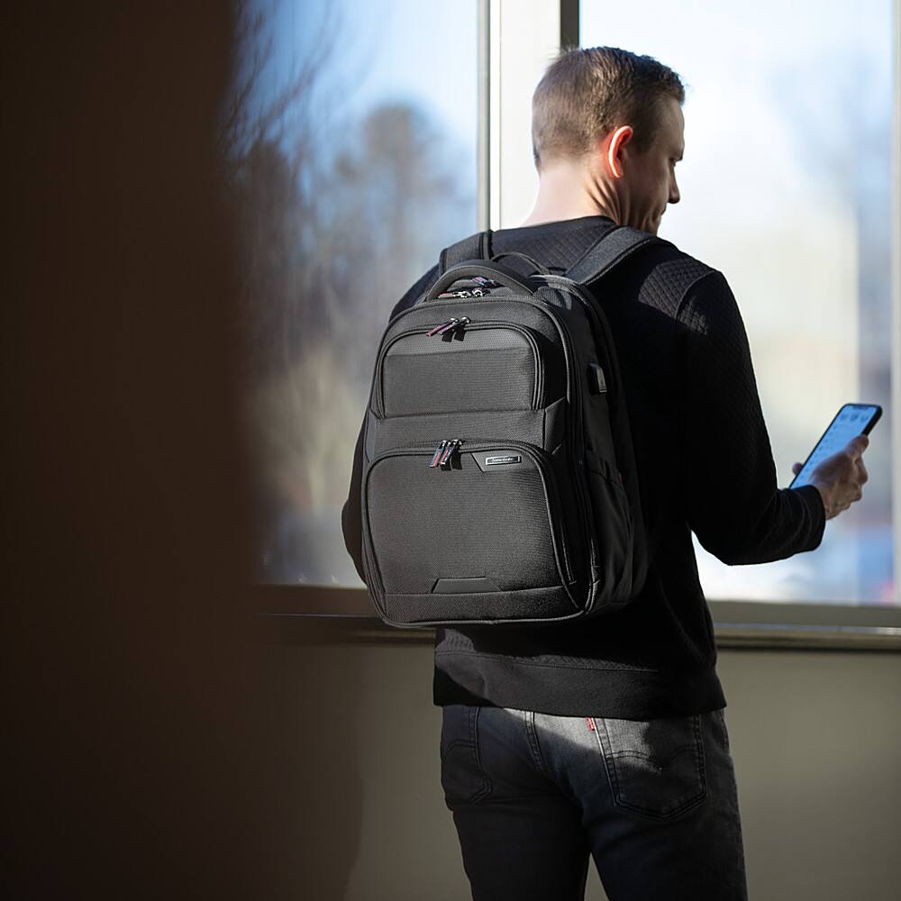 Alt View 31. Samsonite - Laser Pro 2 Laptop Backpack for 15.6" Laptops - Black.