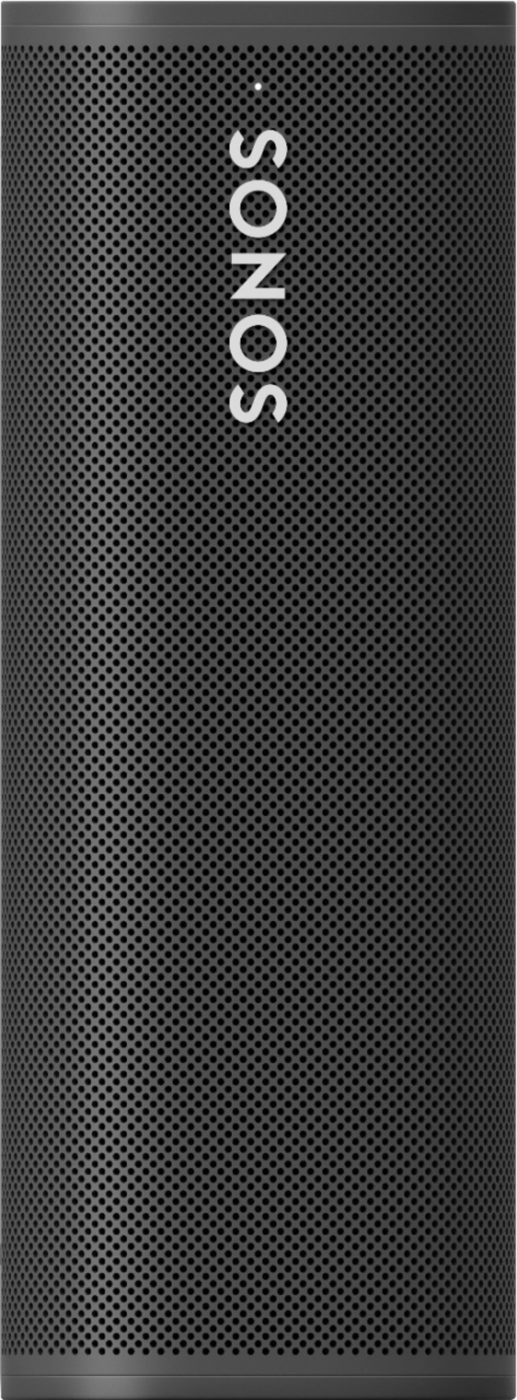 Angle View: Sonos - Geek Squad Certified Refurbished Roam Smart Portable Wi-Fi and Bluetooth Speaker with Amazon Alexa and Google Assistant - Shadow Black