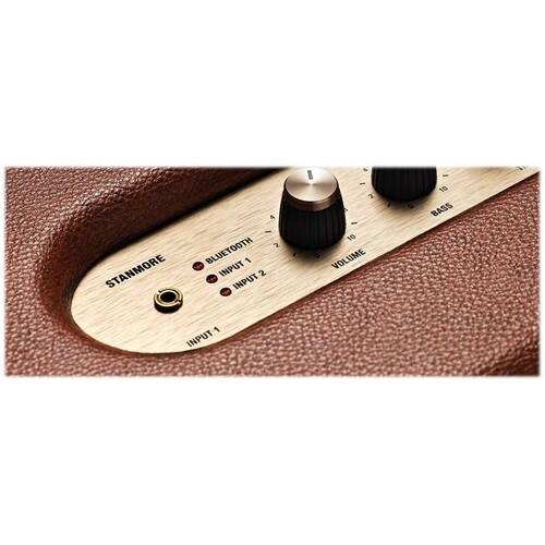 Alt View 11. Marshall - Geek Squad Certified Refurbished Stanmore Bluetooth Speaker - Brown.