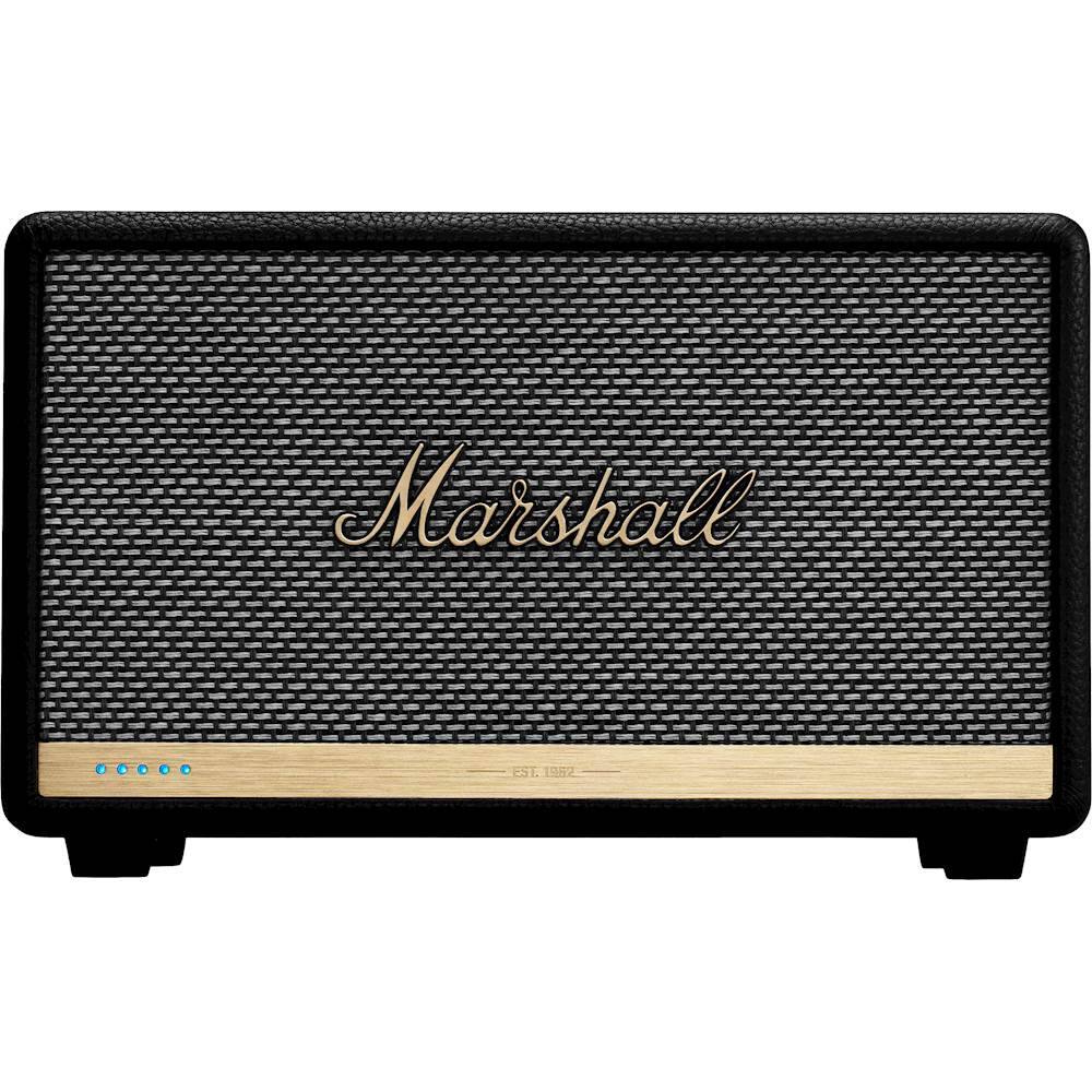 Front. Marshall - Geek Squad Certified Refurbished Acton II 60W Wireless Speaker with Amazon Alexa Voice Assistant - Black.