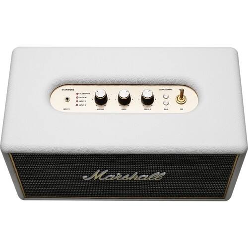 Alt View 12. Marshall - Geek Squad Certified Refurbished Stanmore Bluetooth Speaker - Cream.
