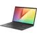 Left. ASUS - VivoBook 15.6" Laptop - AMD Ryzen 7 - 8GB Memory - 1TB Solid State Drive - Indie Black.
