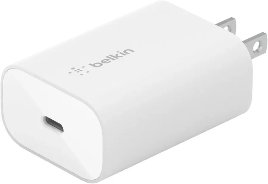 Alt View 12. Belkin - 25W USB-C Wall Charger, Power Delivery with PPS Fast Charging for Apple iPhone and Samsung - White.