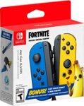 Front Zoom. Nintendo - Joy-Con (L)/(R) Fortnite Fleet Force Bundle - Blue and Yellow.