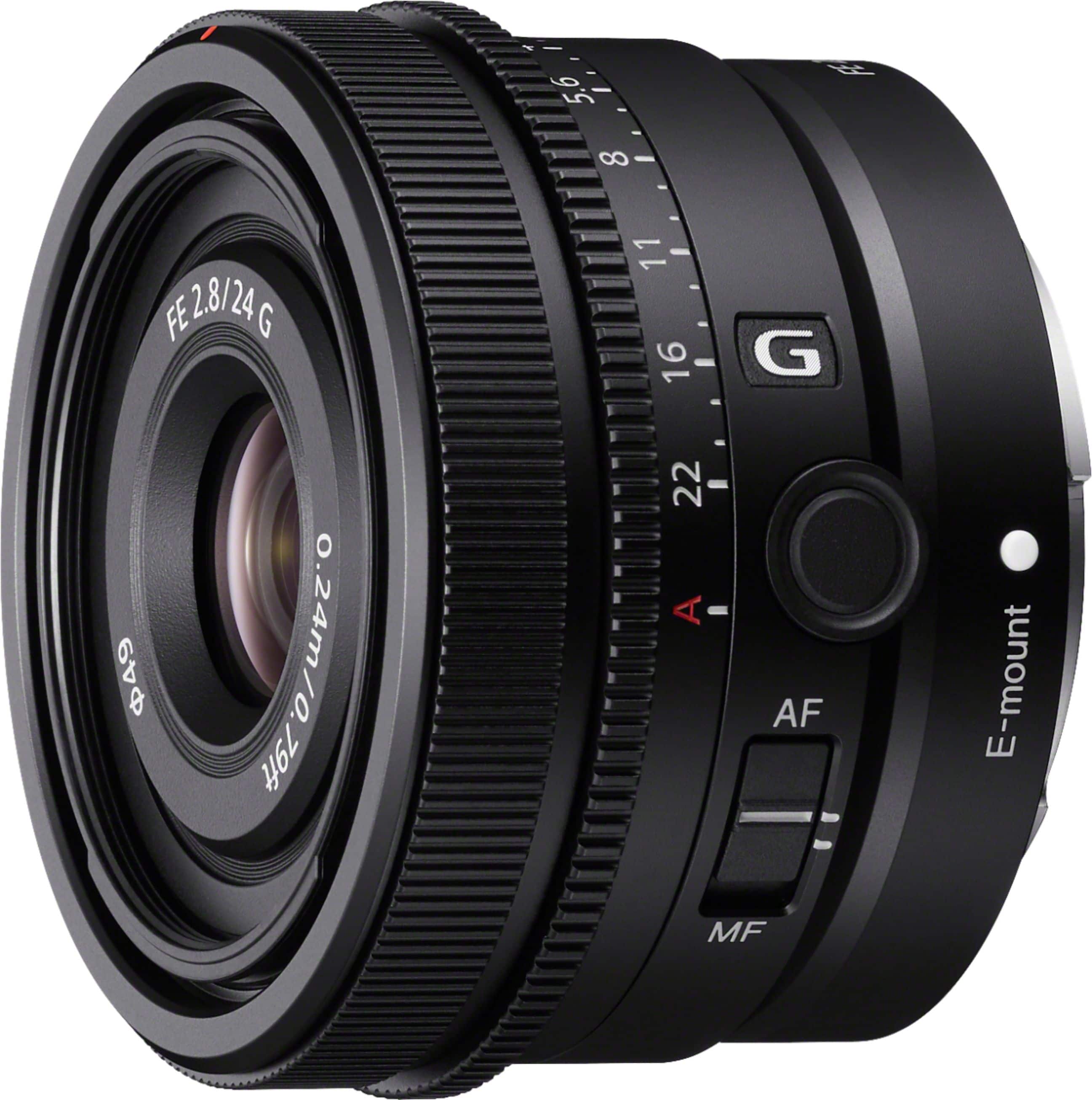 FE 24mm F2.8G Full-frame Ultra-compact G Lens for Sony Alpha E-mount Cameras - Black - Front_Zoom